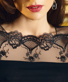 Top en laine et en soie Lise Charmel Sublime en Dentelle noir ANH2113-NO