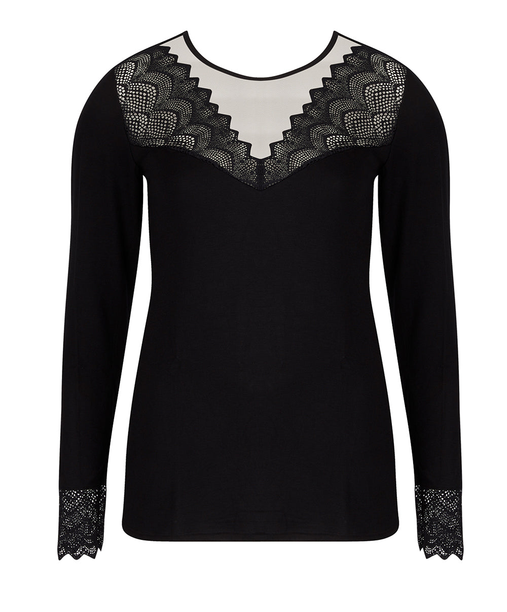 Top manches longues Antigel de Lise Charmel Sexy Bohême noir ELJ4440-NO