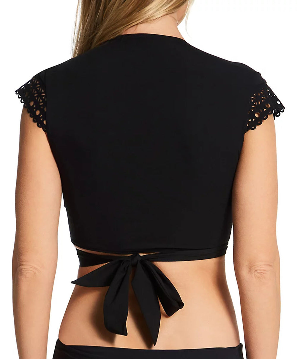 Top plage cache cœur Lise Charmel bain Ajourage Couture noir ABA3915-NO 6