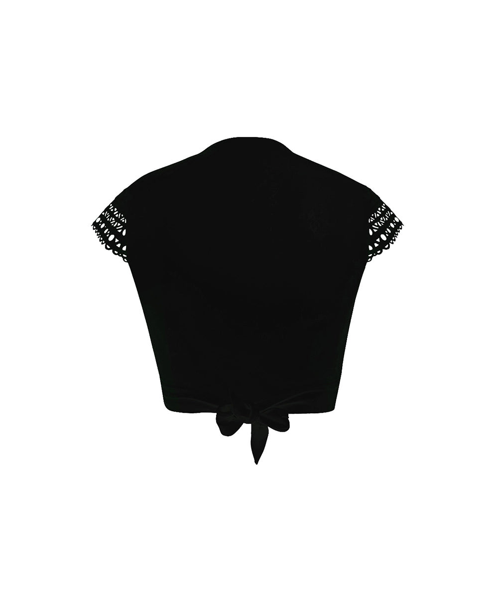 Top plage cache cœur Lise Charmel bain Ajourage Couture noir ABA3915-NO 10