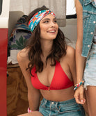 Turban La Flaneuse papiers découpés multicolore Antigel Bain ESB9767-PD