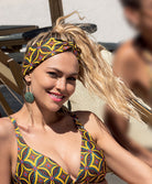 Turban La Muse Africa jaune Antigel Bain ESB9756-JA
