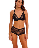 Soutien-gorge plongeant armatures Wacoal Sensu lace Black WE601202-BLK