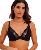 Soutien-gorge plongeant armatures Wacoal Sensu lace Black WE601202-BLK