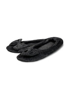 Chaussons en velours femme noir Lohe Y241009-16