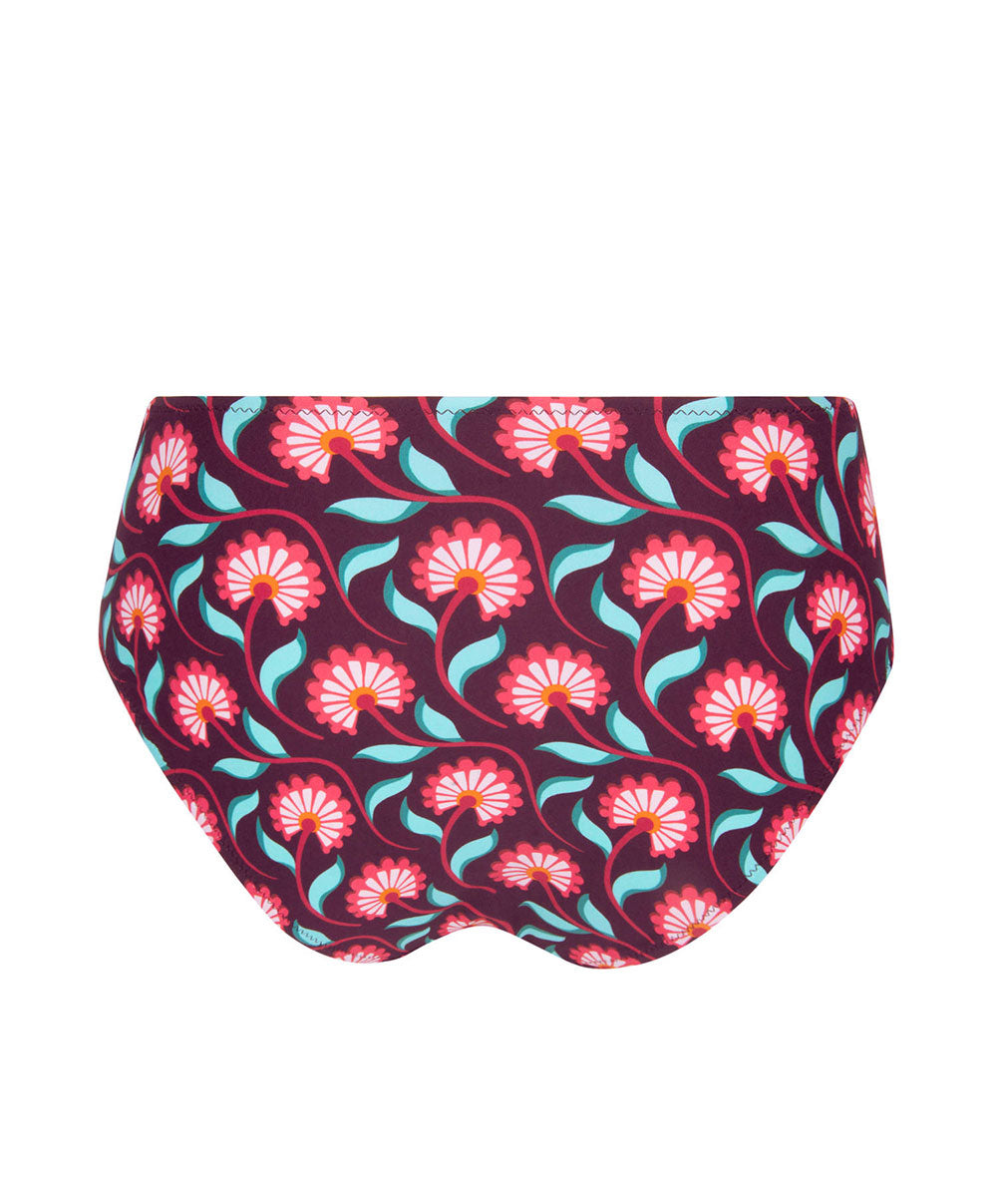 Culotte de bain à coulisses La Muse Bohème prune Antigel Bain FBB0636-PB 10