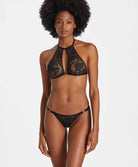 Boite à désir Brassière sans armatures + Mini-coeur Twist and love Noir Aubade P080R-NOIR
