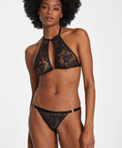 Boite à désir Brassière sans armatures + Mini-coeur Twist and love Noir Aubade P080R-NOIR