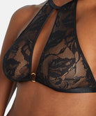Boite à désir Brassière sans armatures + Mini-coeur Twist and love Noir Aubade P080R-NOIR