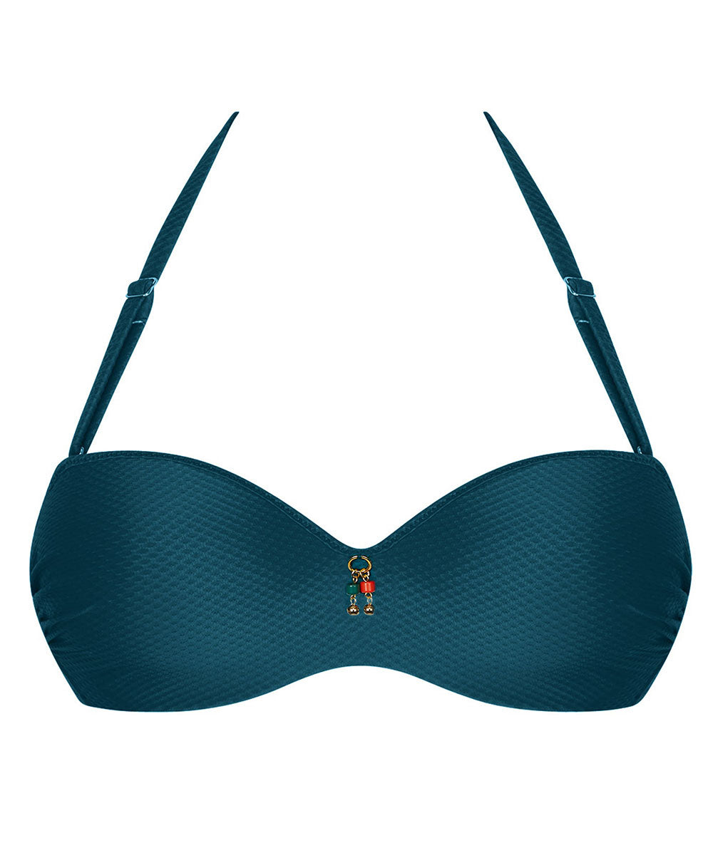 Maillot de bain bandeau coque La Vogueuse vert vogue Antigel Bain EBB7107-VV 1