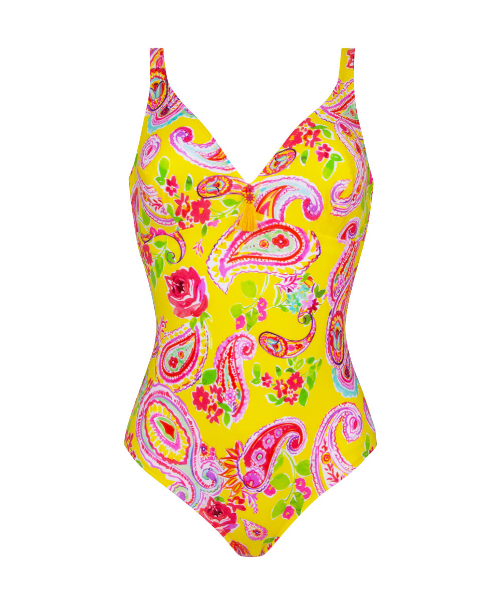 Maillot de bain une pièce maintien La Holi Antigel jaune Antigel Bain FBB9234-JH 10