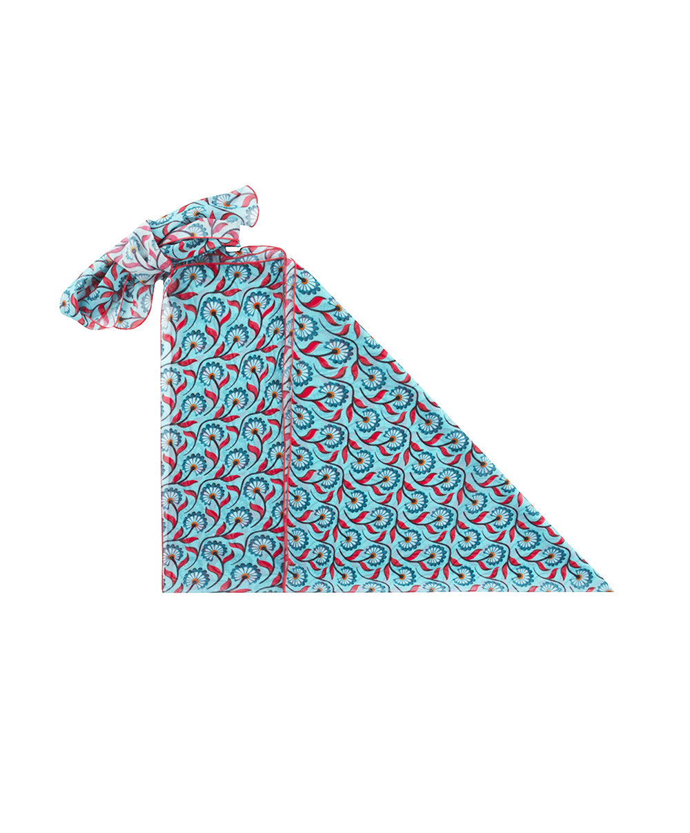 Paréo de plage La Muse Bohème azur Antigel Bain ESB6036-AB 10