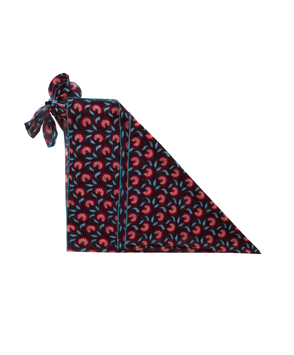 Paréo de plage La Muse Bohème prune Antigel Bain ESB6036-PB