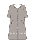 robe de chambre femme d'été  Canat taupe