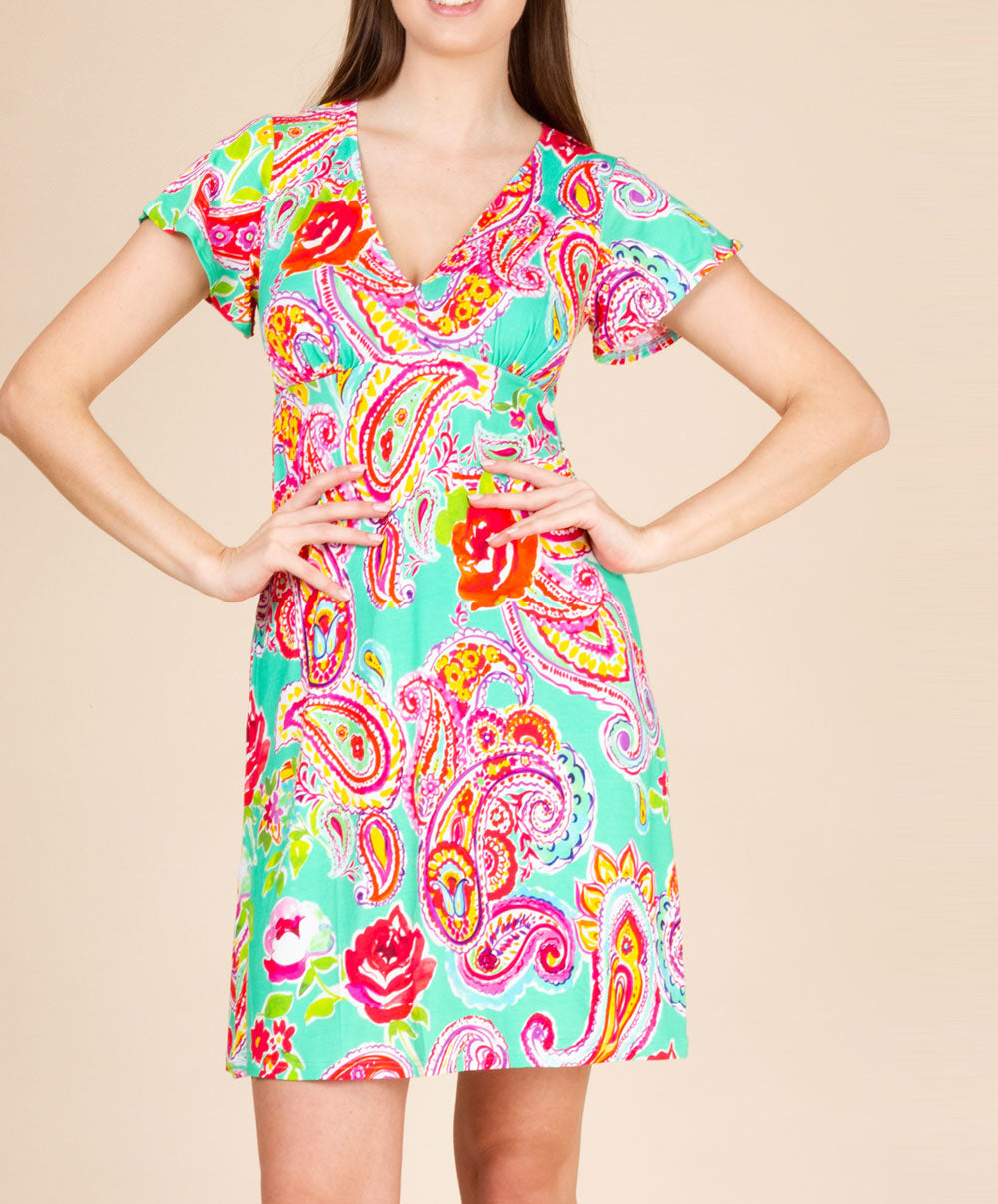 Robe de plage manche courte La Holi Antigel aqua Antigel Bain ESB1534-AH