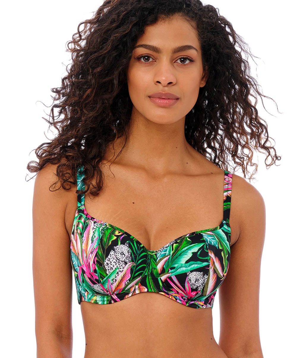 Haut de maillot de bain armatures décolleté cœur grande taille Freya swim Cala selva AS203103-JUE