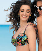 Soutien-gorge de bain coque La tropicale noir Antigel Bain EBA4362-NT