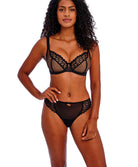 Soutien-gorge décolleté plongeant armature Freya Loveland Bombshell black AA401002-BOK