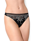 Tanga Lise Charmel Splendeur soie noir ACC0080-SN