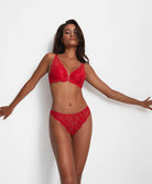 Tanga Flowermania Rouge Aubade LA26-ROFL