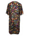 Robe de plage kimono La Muse en Fleurs bouquet radieux noir Antigel Bain ESB2830 BR 11