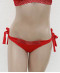 Maillot de bain slip à nouettes bikini La Double Mix rouge Antigel Bain EBA0150 RP