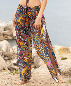Pantalon de plage La Nomade multicolore Antigel Bain ESB0057 EN