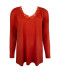 T shirt manches longues Antigel de Lise Charmel Simply Perfect ocre rouge FNA2006 OR 10
