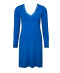 Chemise de nuit manches longues col en V Antigel de Lise Charmel Simply Perfect bleu cobalt ENA1306 SC 100
