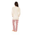 Pyjama hiver femme Jaspe Christian Cane Collection homewear femme dos