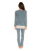 Pyjama long bleu canard Ultima Christian Cane Collection homewear femme 61131 1800 400 dos