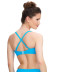 Bandeau de bain plisse armatures San Sebastian Fantasie Swim Turquoise dos 3