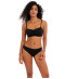 Haut de maillot de bain brassière souple Jewel Cove plain black Freya swim AS7239 PLK 1