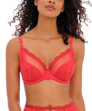 Soutien gorge plunge sexy à armatures Freya Freya Fatale chili red AA401402 CRD