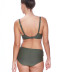 Slip de bain taille haute Glam rock Freya swimwear Olive dos