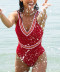 Maillot de bain une pièce dos nageur Lise Charmel bain Énergie Nautique rouge flamme ABA9235 FN