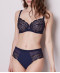 Soutien gorge armature bonnets profonds Instant Simone Perele Bleu nuit ensemble