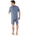 Pyjama court blue Moments Skiny Men Blue dos