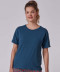 T shirt manches courtes uni en coton bleu pétrole Every Night in Skiny Skiny S 080549 S056