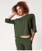 T shirt ample manches trois quarts rosin green Every Night in Skiny Skiny S 080733 S269