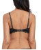 Soutien gorge push up plunge Wacoal Lace Perfection charcoal gris anthracite WE135003 CHL 1