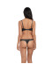 Soutien gorge push up plunge Wacoal Lace Perfection charcoal gris anthracite WE135003 CHL 3