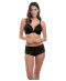 Shorty dentelle Wacoal Net Effects noir WA845340 BLK ensemble