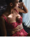 Soutien gorge corbeille Art of Ink french red Aubade TD14 FREN