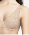 Soutien gorge spacer triangle plunge Chantelle Day to Night beige doré C15F70 01N 2