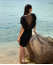 Tunique robe de plage Lise Charmel bain Ajourage Couture noir ASA1615 NO 1