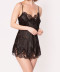 Nuisette sexy babydoll Lise Charmel Dressing Floral noir ALC1788 NO 11