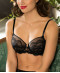 Soutien gorge armature Lise Charmel Féminité Dentelle noir ACG6070 NO fashion